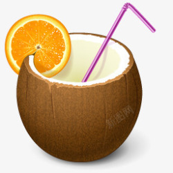 橙色鸡尾酒素材碧娜果汁朗姆酒鸡尾酒橙色Vac高清图片