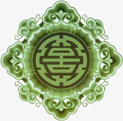 古代唯美大方简洁剪纸印花中国风素材
