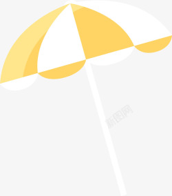 双色大伞夏天双色沙滩大伞高清图片