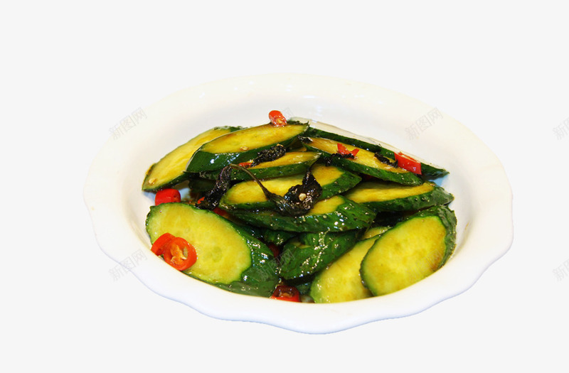 紫苏蒸黄瓜png免抠素材_新图网 https://ixintu.com 菜肴 蔬菜 食物