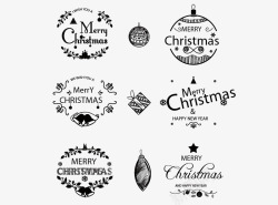 圣诞节装饰字体素材
