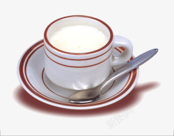 一杯奶昔新鲜美味热牛奶高清图片
