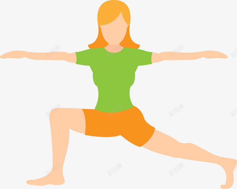 卡通做瑜伽的女孩图png免抠素材_新图网 https://ixintu.com 休闲 休闲娱乐 健美 健身 儿童瑜伽 印度瑜伽 手绘 插画 瑜伽 瑜伽动作 线条 运动 锻炼