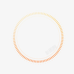 橙色圆圆形边框高清图片