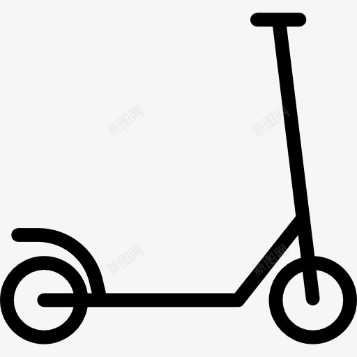 滑板车图标png_新图网 https://ixintu.com 休闲 童年 车轮 运动 运输
