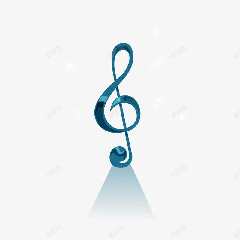 蓝色创意音乐符号png免抠素材_新图网 https://ixintu.com 主旋律 创意设计 蓝色符号 钢琴 音乐旋律 音乐符号 音符