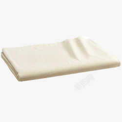 一床白色的毛毯素材