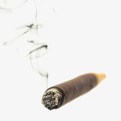 吸烟有害健康创意图雪茄与烟雾高清图片