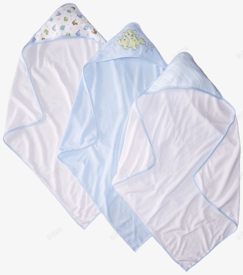 婴儿毛巾png免抠素材_新图网 https://ixintu.com 产品实物 婴儿用品 洗漱用品 生活用品 白色 蓝色
