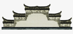 墙中国风墙古典墙素材