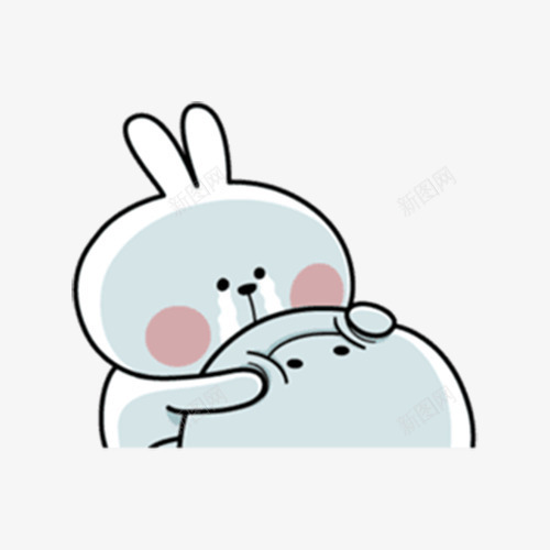 迷你兔子图标png_新图网 https://ixintu.com 卡通 卡通人物 图标 彩绘 手绘 插画 表情包 迷你兔子