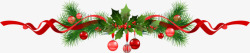 松树铃铛圣诞元素高清图片