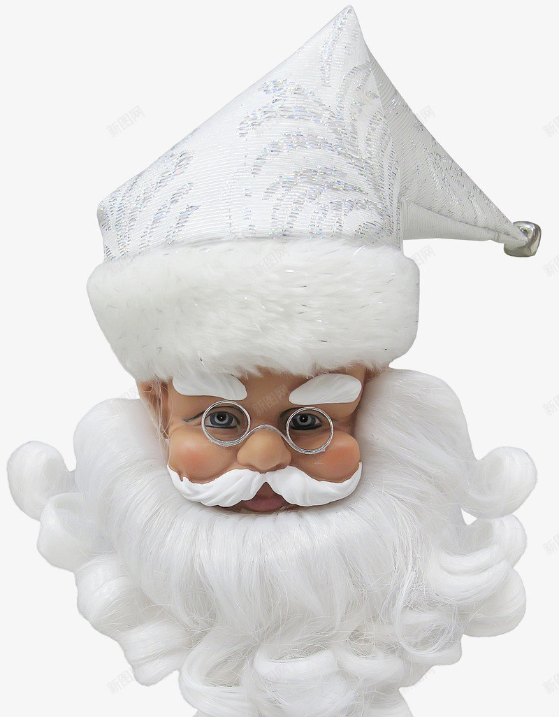 白胡子圣诞老人png免抠素材_新图网 https://ixintu.com 圣诞老人 圣诞老爷爷 白色帽子 白色胡子