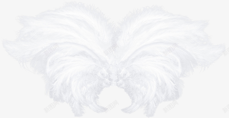 白色漂亮翅膀png免抠素材_新图网 https://ixintu.com 创意翅膀 漂亮翅膀 白色翅膀 羽毛