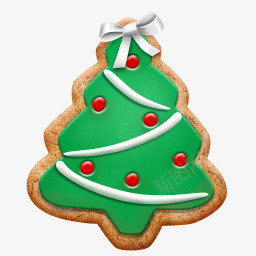 圣诞饼干树图标图标