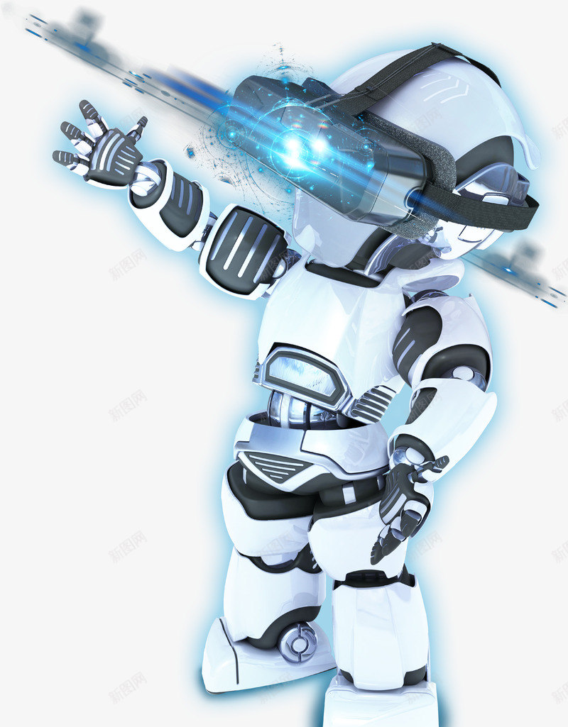 机器人免费png免抠素材_新图网 https://ixintu.com 免费素材 帅气机器人 机器人 科技 蓝光 装饰图案 高清素材