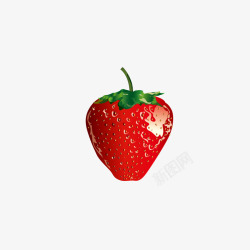 水彩草莓素材