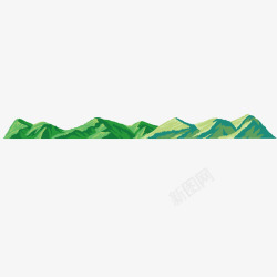首尔雪山旁的绿洲矢量图高清图片