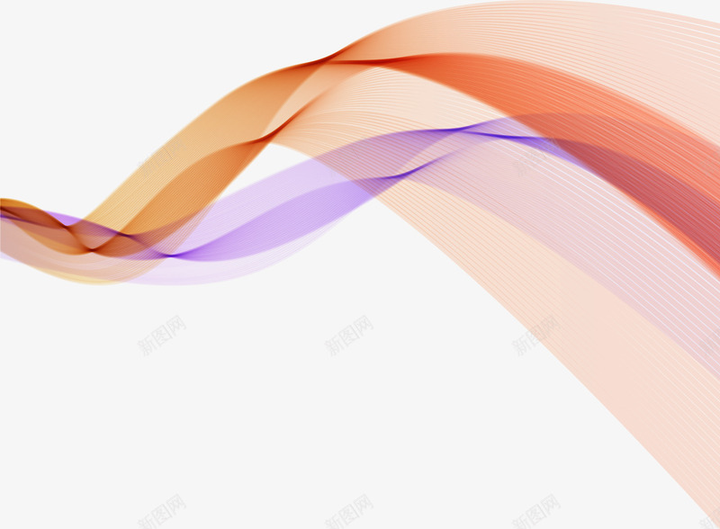 波浪条纹背景png免抠素材_新图网 https://ixintu.com 抽象 波纹 矢量素材 科技背景 紫色 红色 线条