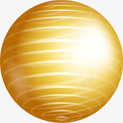 金色线条圆球素材