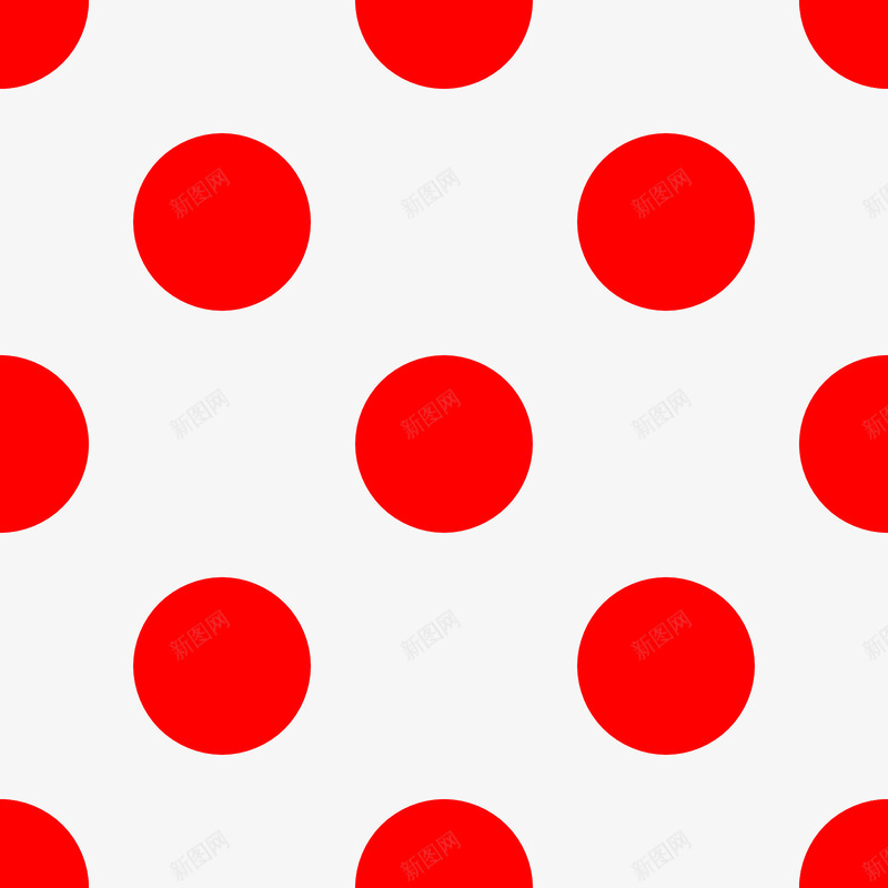 红色小圆点图案png免抠素材_新图网 https://ixintu.com 可爱 织物 装修