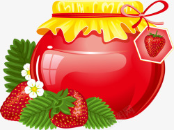 水果草莓罐头素材