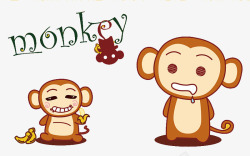 表情小猴可爱的小猴子高清图片