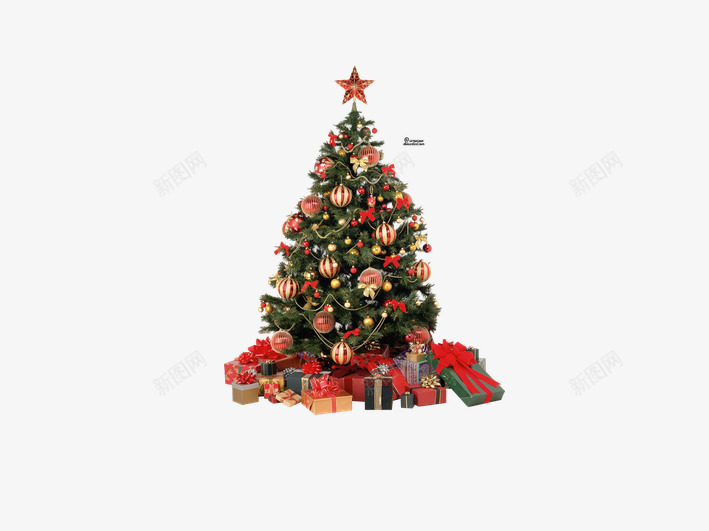 圣诞节物品png免抠素材_新图网 https://ixintu.com 圣诞树 真实 礼物 节日