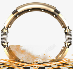 科技圆环装饰主题背景素材