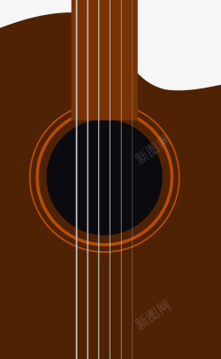 木制米色吉他木制吉他琴弦高清图片