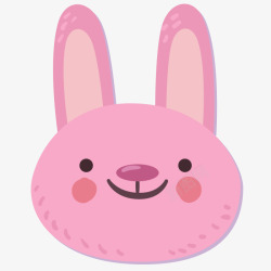 可爱的小粉兔兔素材