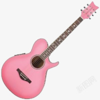粉红吉他粉红吉他乐器高清图片