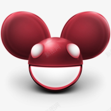 米奇鼠标红色的Deadmau5maskiconset图标图标