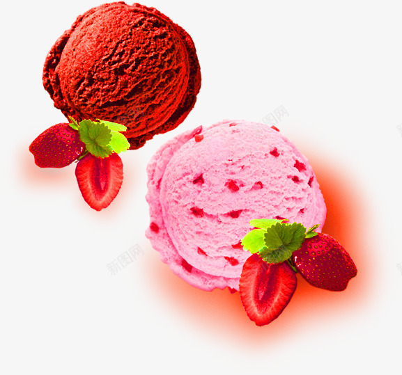 巧克力草莓味冰淇淋装饰图案png免抠素材_新图网 https://ixintu.com 免抠PNG 冰淇淋 冰激淋 巧克力 甜品 草莓味 装饰图案 雪糕
