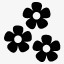 花黑色的freemobileiconkit图标png_新图网 https://ixintu.com black flowers 花 黑色的