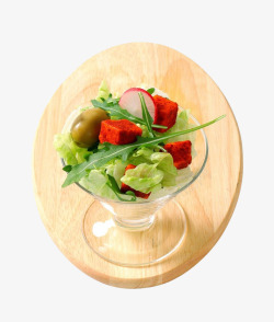 青梗菜蔬菜沙拉高清图片