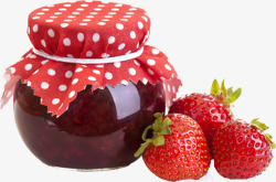 草莓罐头素材