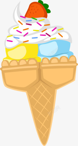 卡通美食冰激淋素材