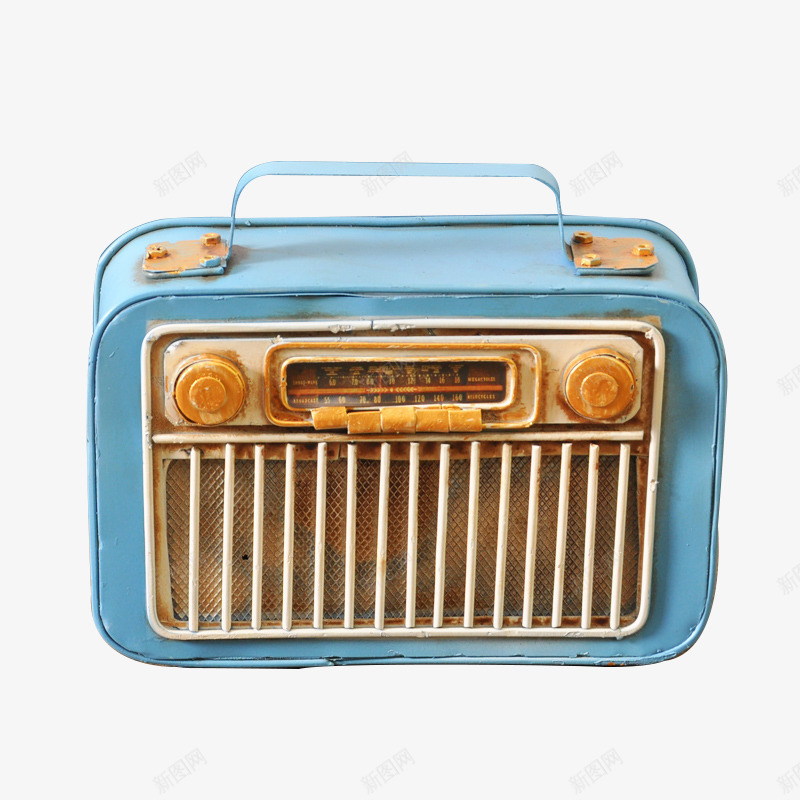 摆设房间装饰品png免抠素材_新图网 https://ixintu.com 做旧收音机 复古风格 收音机 收音机家居摆件