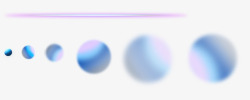 飞舞紫蓝圆球素材