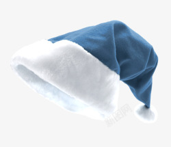 蓝色圣诞帽素材