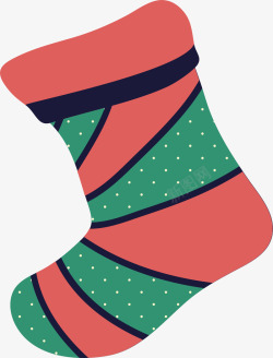 彩色袜子少女心圣诞袜子矢量图高清图片