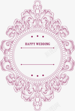 精美花纹线条婚礼logo图标图标