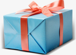 蓝色礼盒圣诞节背景素材