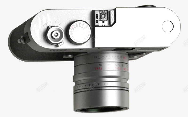 相机俯视png免抠素材_新图网 https://ixintu.com 爆照 相机 科技 银色