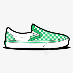 VansCheckerboardGreenIcon图标png_新图网 https://ixintu.com checkerboard green vans