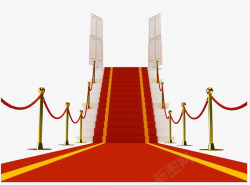 红色走廊结婚红色地毯高清图片