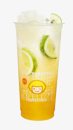 西柚果汁冰块儿青檬柚子茶高清图片