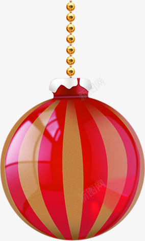 红色条纹圣诞元旦装饰png免抠素材_新图网 https://ixintu.com 元旦 圣诞 条纹 红色 装饰