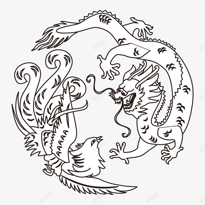 龙png免抠素材_新图网 https://ixintu.com 矢量龙吉祥如意飞黄腾达精神威风气势